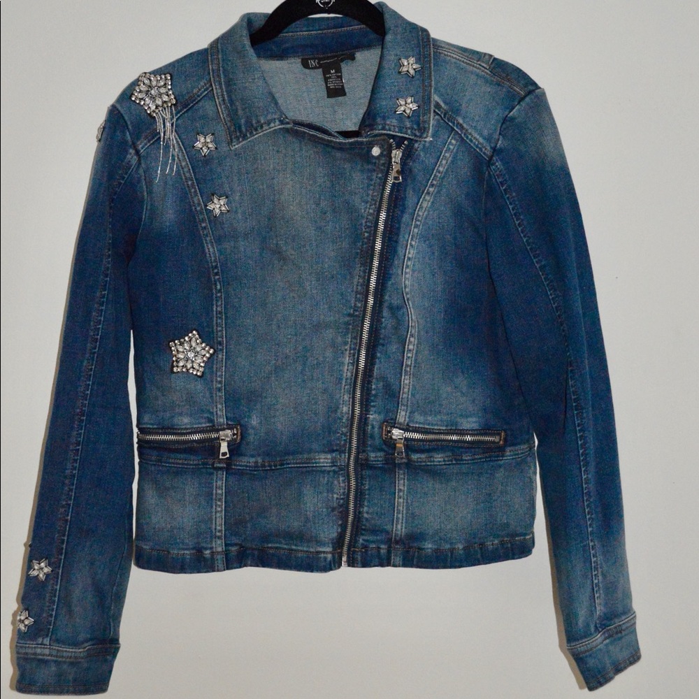 Rhinestone Jean Jacket